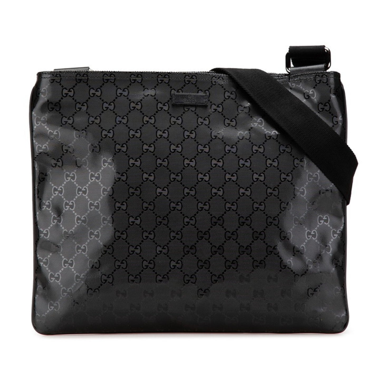 Gucci Gg Imprime Shoulder Bag 201446 Moss Green Pvc Leather
