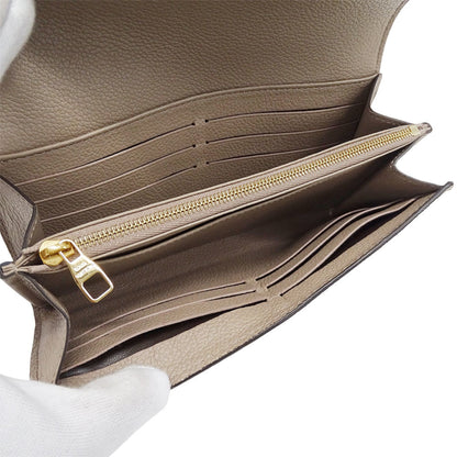 Louis Vuitton Women'S Monogram Empreinte Sarah Tourterelle Long Wallet