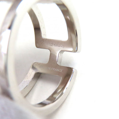 Hermes H. En Long Palladium Scarf Ring