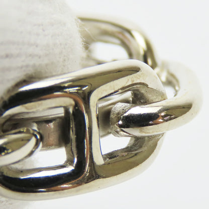 Hermes Scarf Ring Chaine D'Ancre Metal Silver Accessory