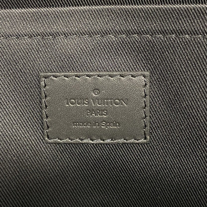 Louis Vuitton Monogram Shadow Pochette Discovery Clutch Bag M62903 Black