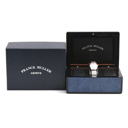 Franck Muller Women'S Tonneau Curvex Battery-Operated Watch With Pink Guilloche Design