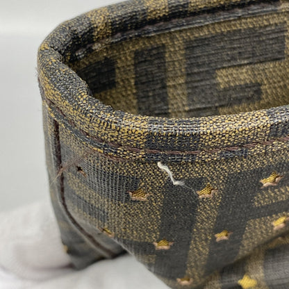 Fendi Zucca Star Tote Bag In Brown Champagne