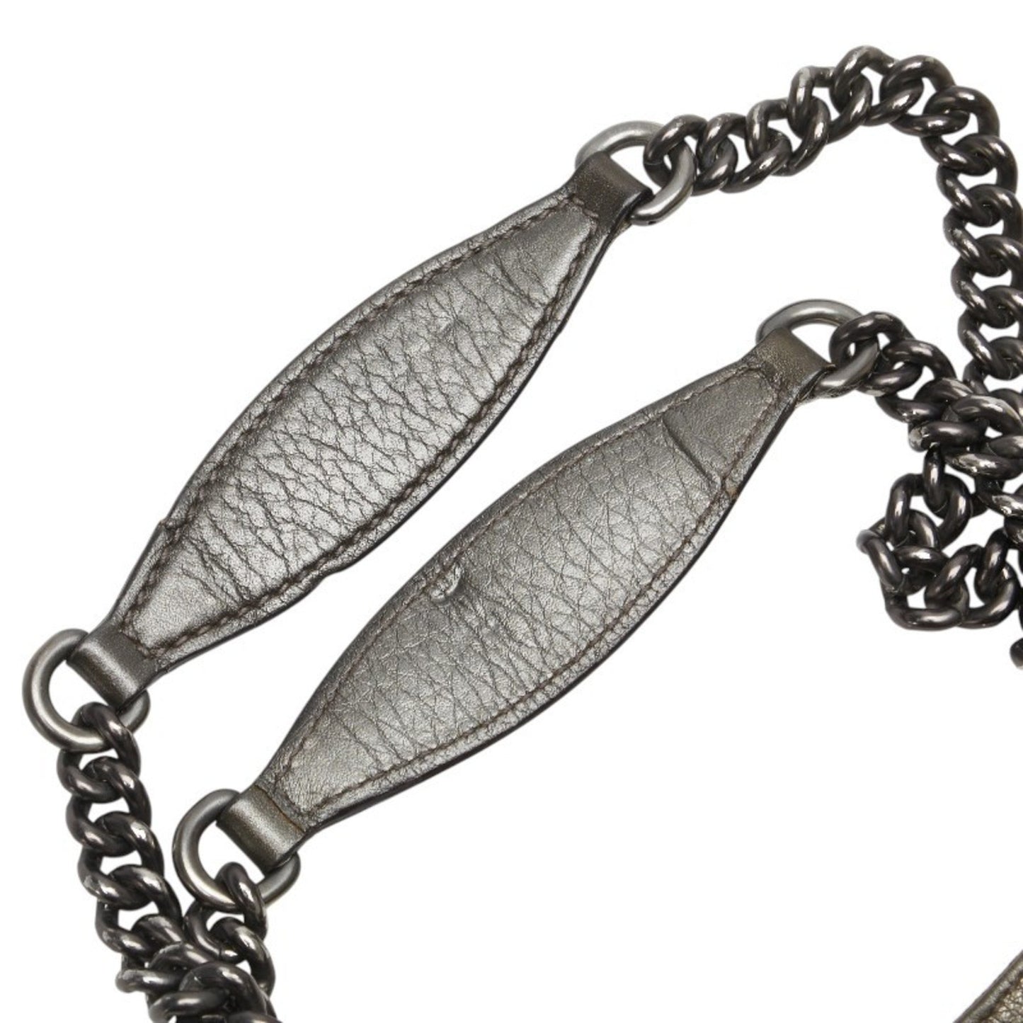 Gucci Soho Interlocking G Chain Shoulder Bag 308982 Gold Leather