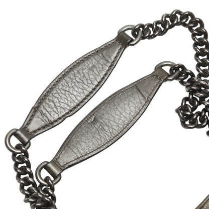 Gucci Soho Interlocking G Chain Shoulder Bag 308982 Gold Leather