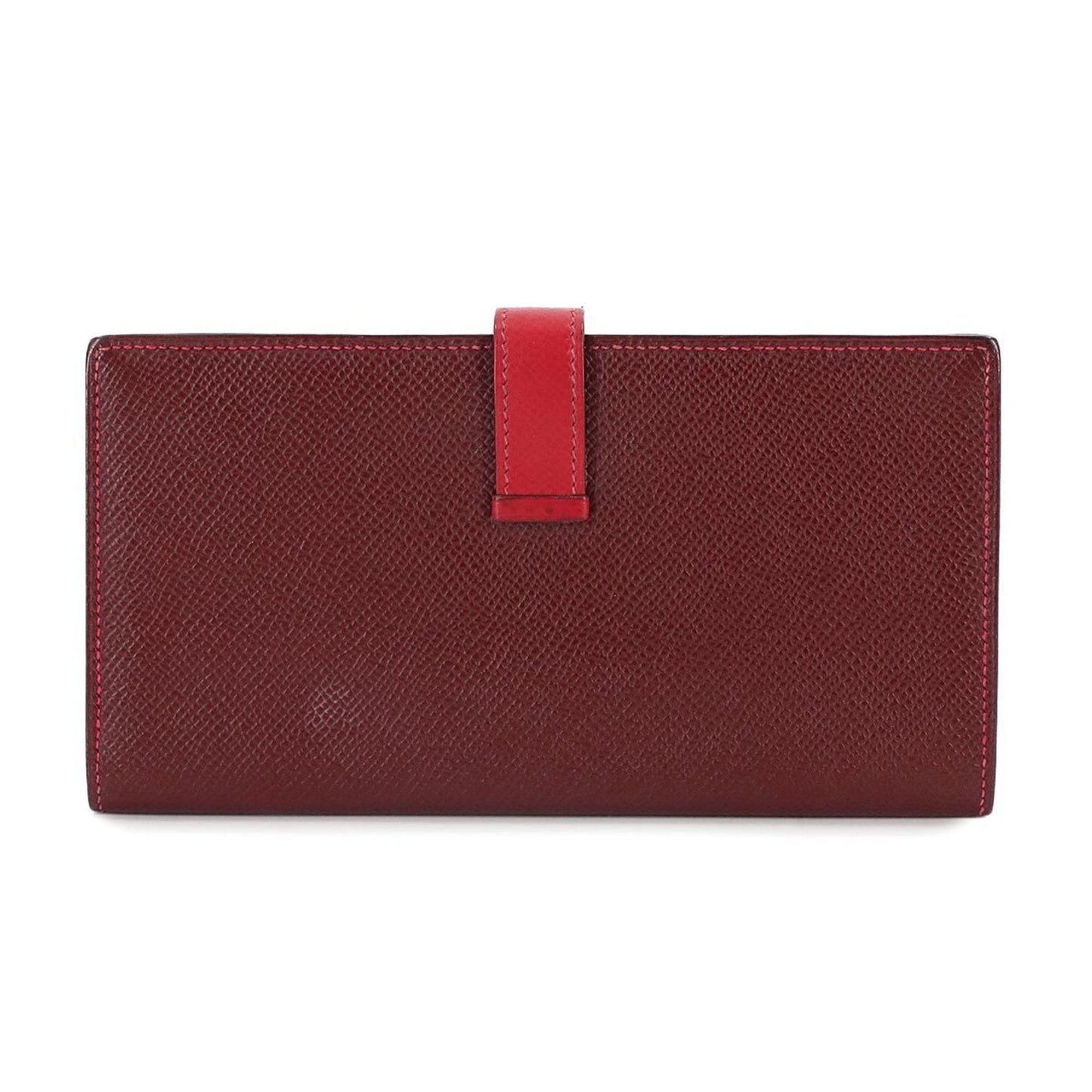 Leather Hermes Long Wallet (Bi-Fold) Epsom