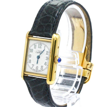 Cartier Must Tank Quartz Gold Plated