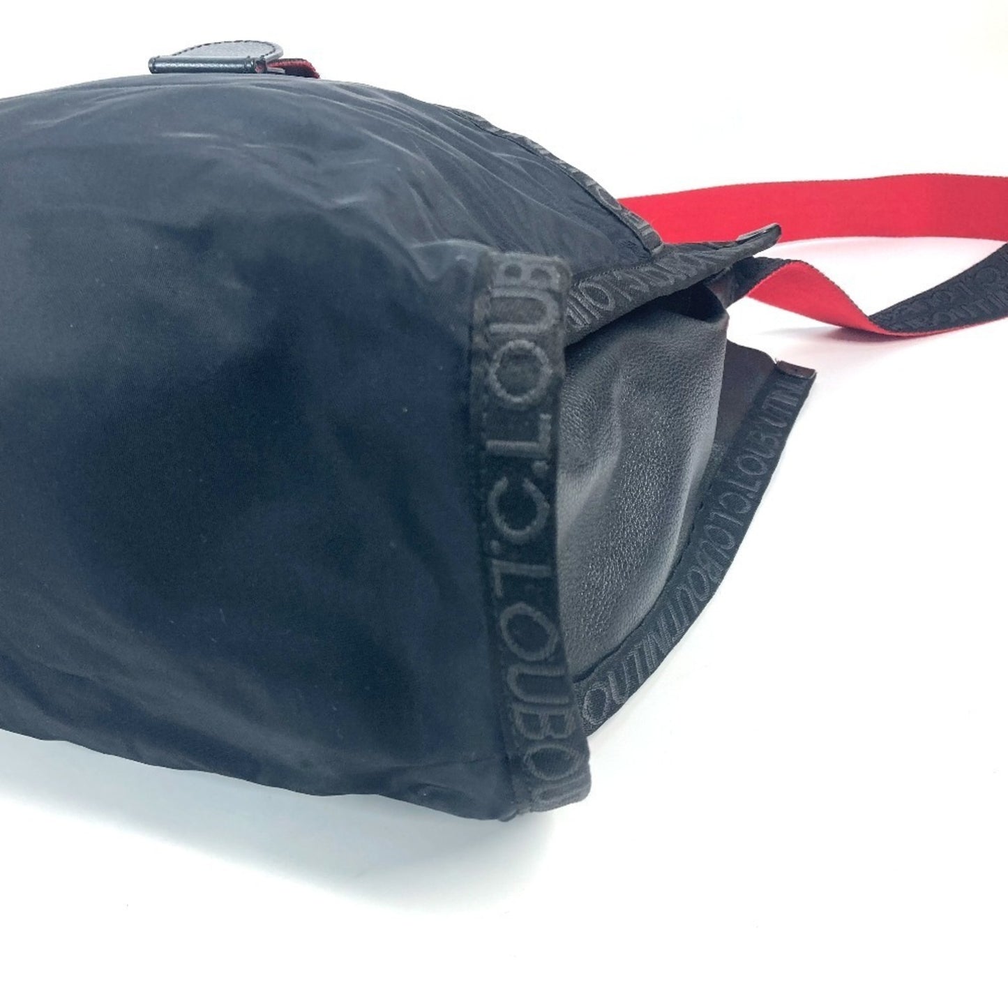 Christian Louboutin Loubiclic Rubiclic 2Way Bag Shoulder Crossbody Tote Nylon