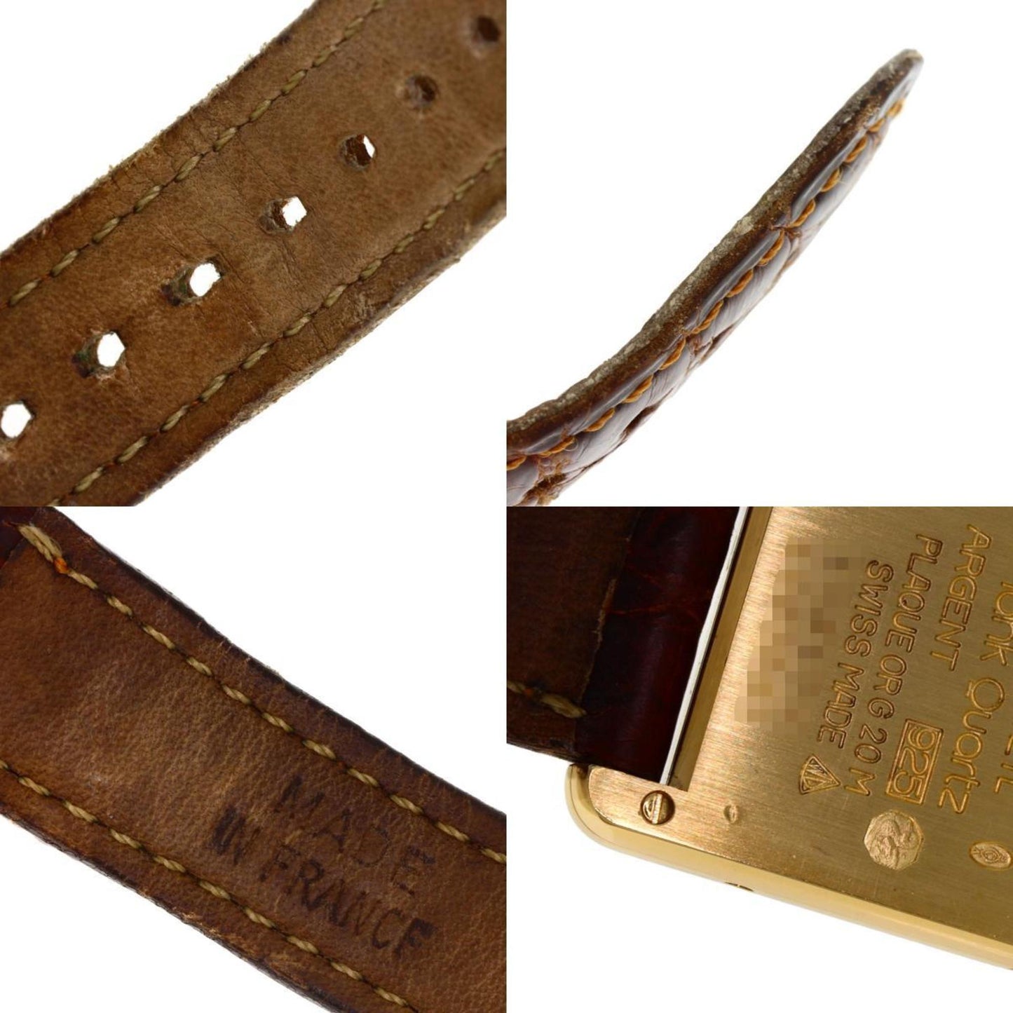 Cartier Must Tank Sm Watch W1003154 Silver/Leather