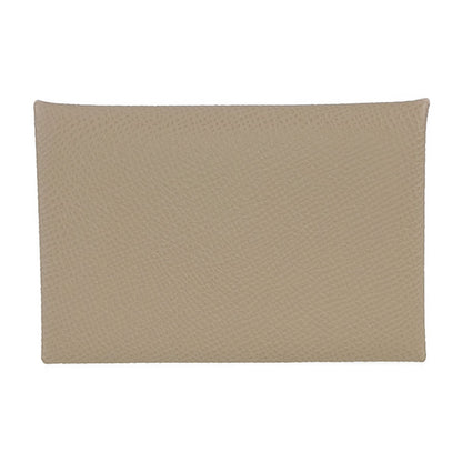 Hermes Calvi Card Case - Etoupe (Brown) Epson
