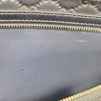 Gucci Bag Guccissima 328937 Leather Navy