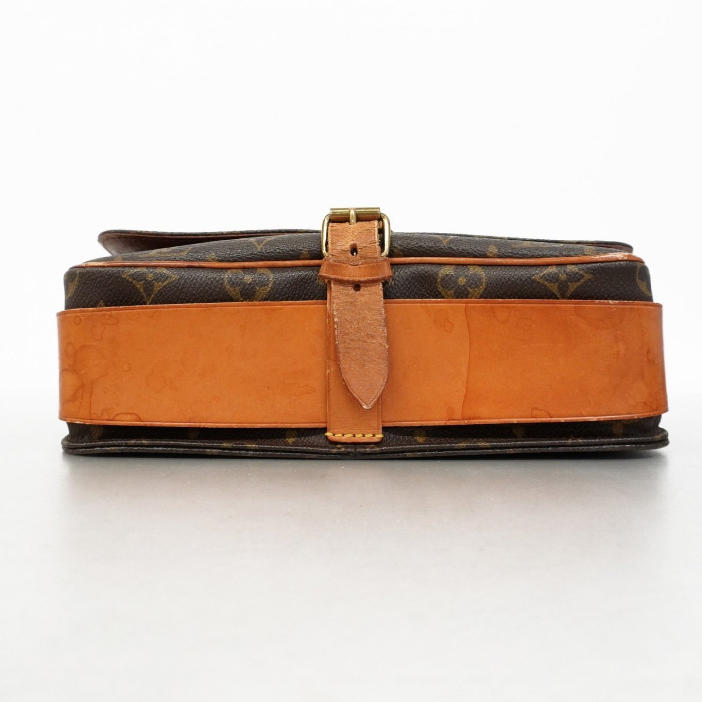 Louis Vuitton Monogram Cartouchiere Gm Shoulder Bag M51252 Brown