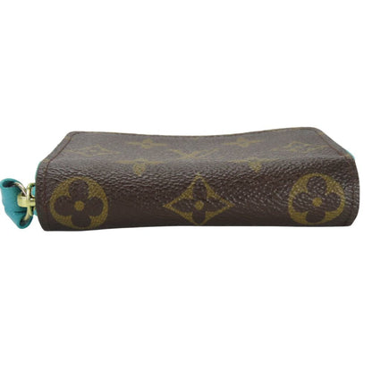 Louis Vuitton Multicart Card Case M60910 Monogram Turquoise Blue Brown