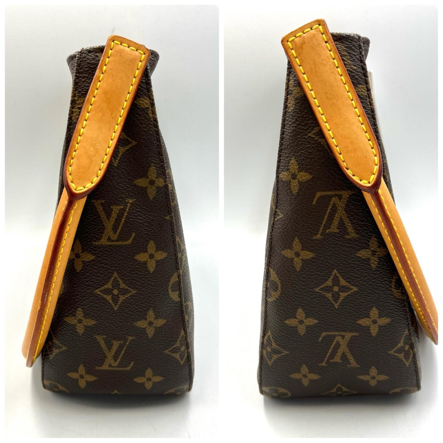 Louis Vuitton Looping Mm M51146 Monogram Canvas Brown Handbag