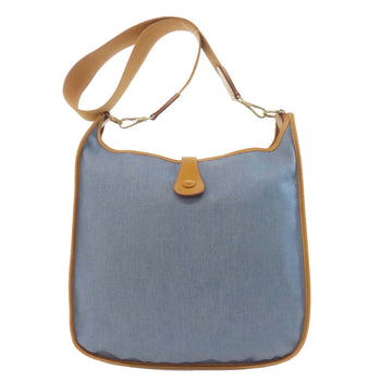 Hermes Herms Evelyne Gm Gold Hardware Shoulder Bag In Denim