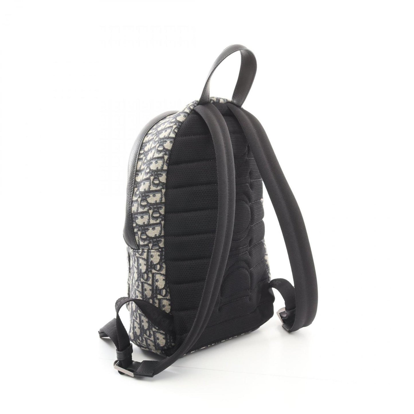 Christian Dior Dior Rider Backpack Canvas Leather Kids Beige Navy Black