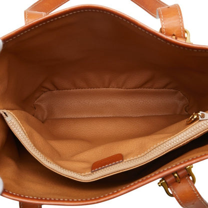 Celine Macadam Tote Bag In Beige