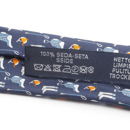 Hermes Herms Tenue De Jockey Silk Tie For Men