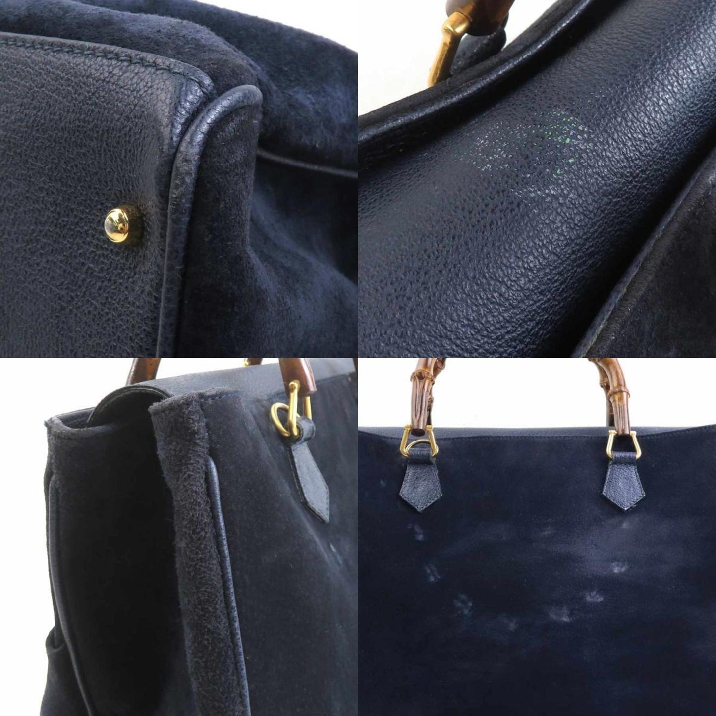 Gucci Handbag/Shoulder Bag In Bamboo Suede And Leather