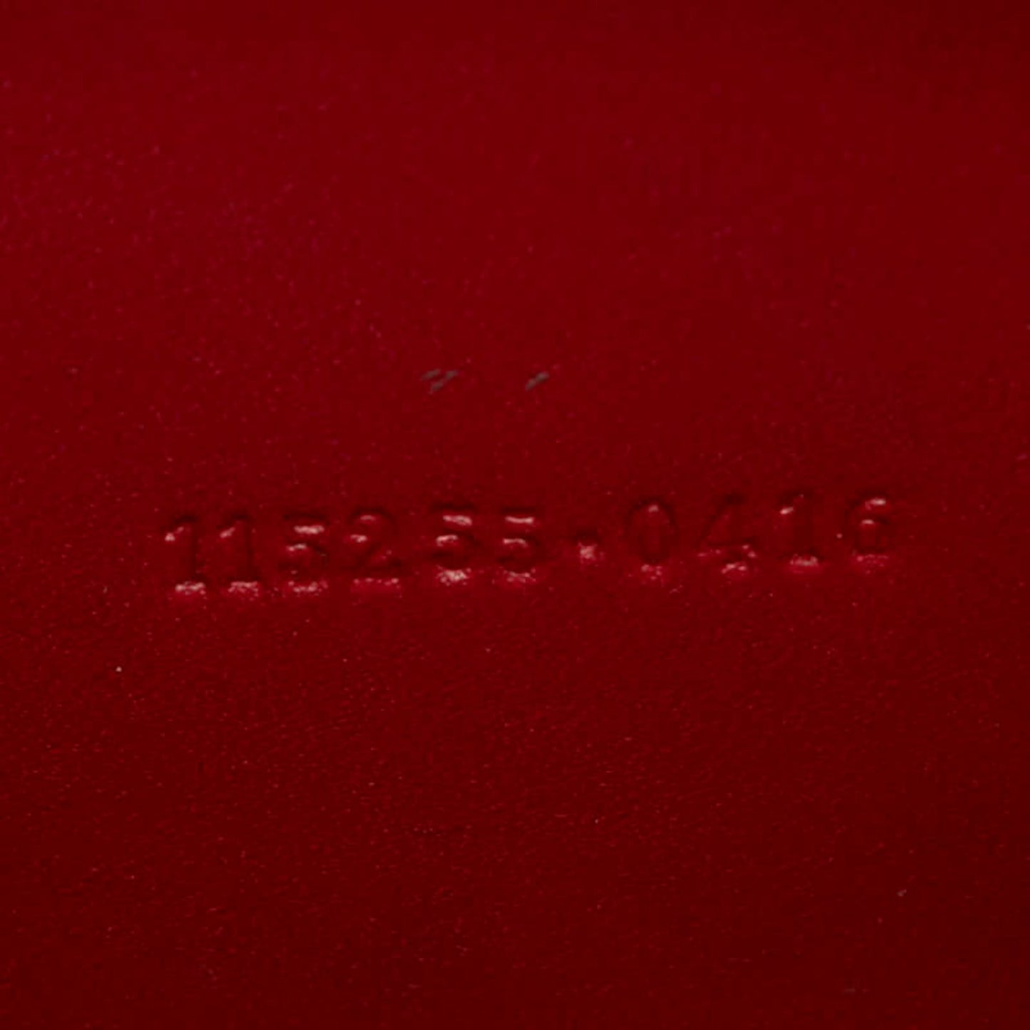 Gucci Guccissima Wallet/Coin Case 115255 Red Leather