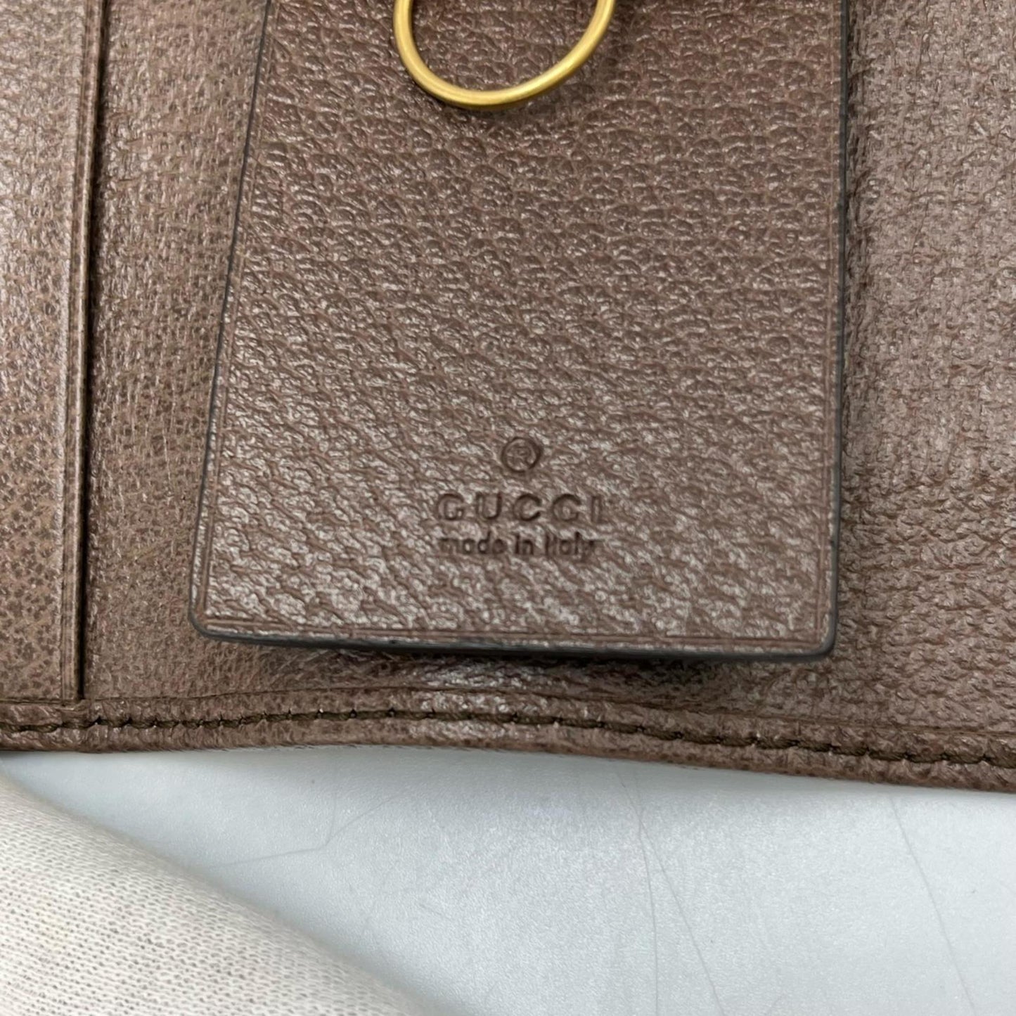 Gucci Gg Marmont 6-Ring Key Case In Supreme Canvas