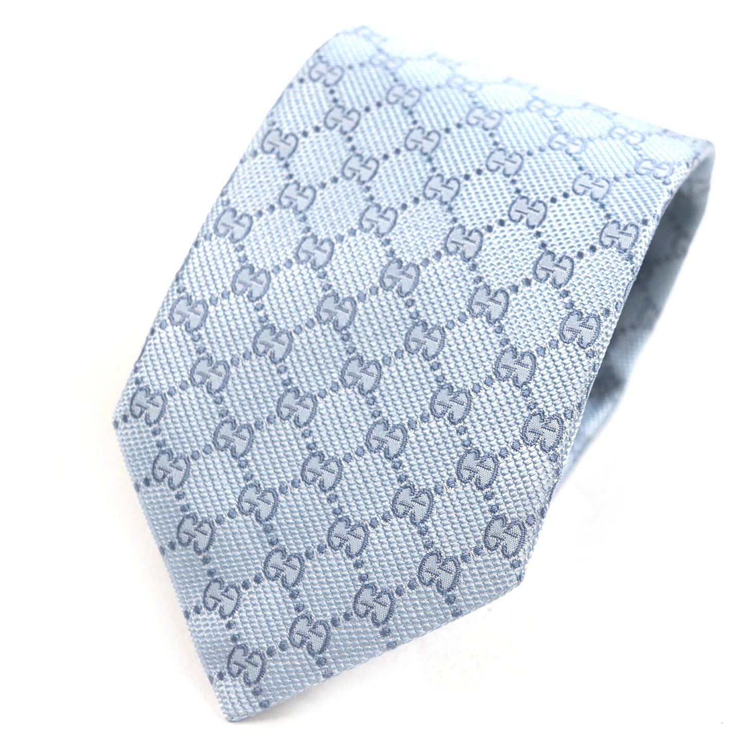 Gucci 562827 100% Silk Cravate Gg Print Necktie