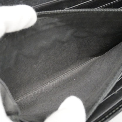 Gucci Micro Guccissima Long Wallet 309760 Enamel Black