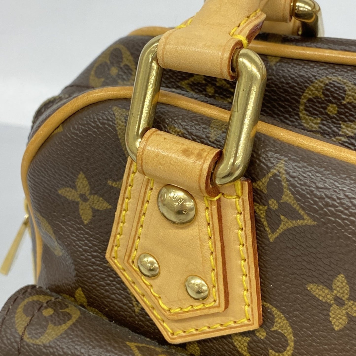 Louis Vuitton Monogram Manhattan Pm Handbag M40026 Brown