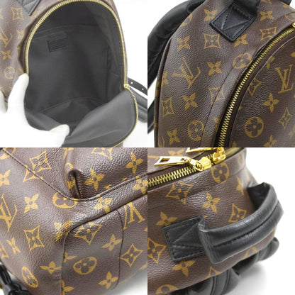 Louis Vuitton Louis Vuitton Backpack Monogram Palm Springs Canvas Brown Black Gold