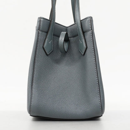 Fendi Origami Leather Shoulder Bag In Gray