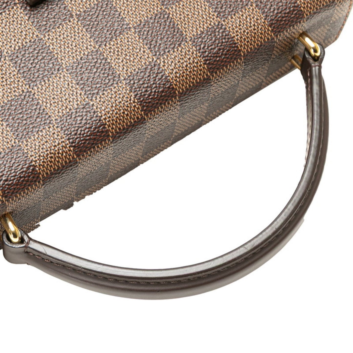 Louis Vuitton Damier Croisette Pm Handbag Shoulder Bag N53000 Brown Pvc Leather