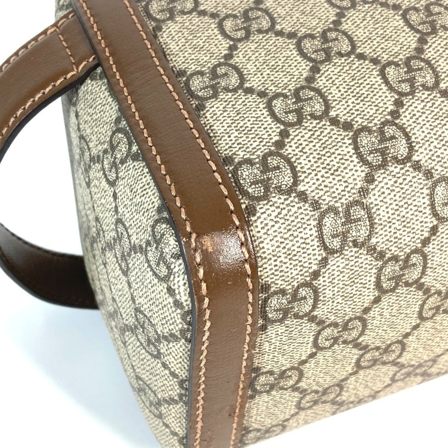 Gucci 730116 Gg Supreme Interlocking G Clutch Bag/Pouch/Second Bag In Canvas/Leather