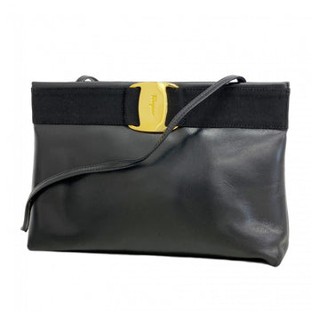 Salvatore Ferragamo Vara Leather Shoulder Bag