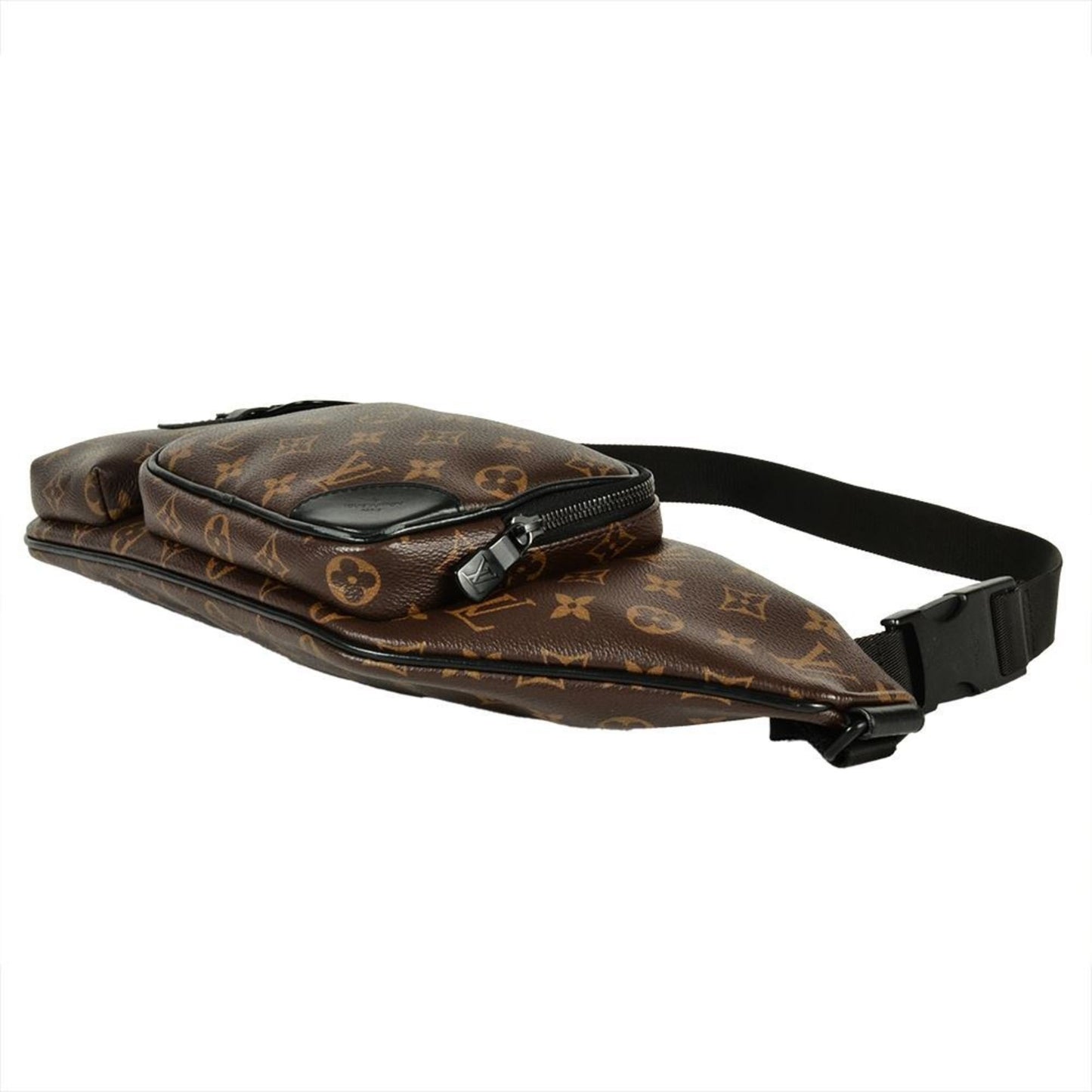Louis Vuitton Louis Vuitton Monogram Macassar Christopher Bum Bag Body Canvas M45337 Brown Ba3220