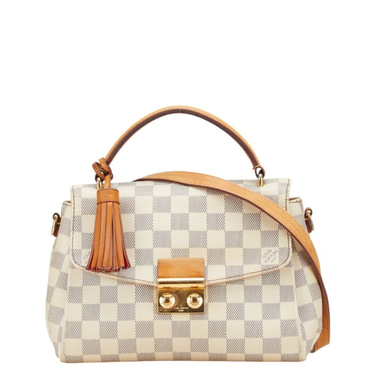Louis Vuitton Damier Azur Croisette Handbag/Shoulder Bag 2Way N41581 Ivory Leather