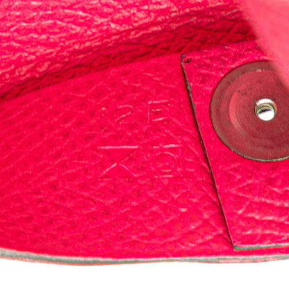 Herms Bastia Wallet/Coin Purse Pink Epsom Leather