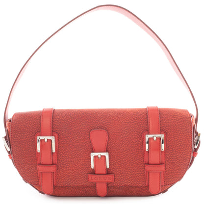 Loewe Senda Handbag In Red Leather