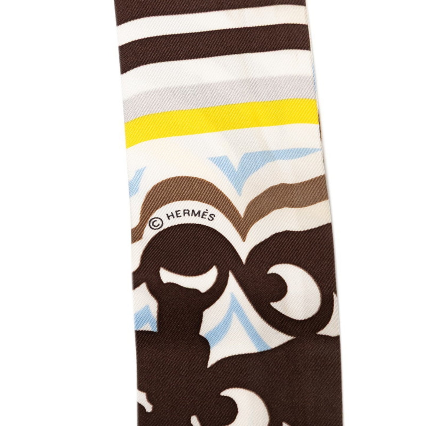 Hermes Herms Twilly Brides De Gala Shadow Scarf