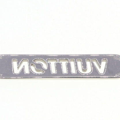 Louis Vuitton Necklace Lv Id M01154 Silver Metal Choker Pendant Plate