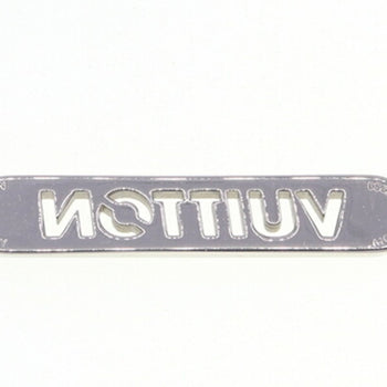 Louis Vuitton Necklace Lv Id M01154 Silver Metal Choker Pendant Plate