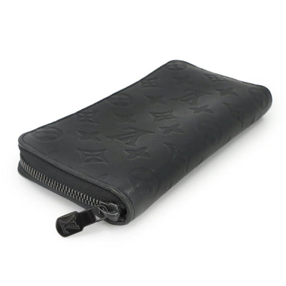 Louis Vuitton Monogram Shadow Zippy Wallet Vertical Long In Black Leather (M62902) Rfid