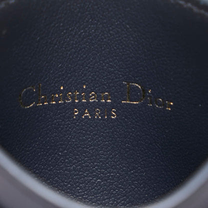 Christian Dior Dior Oblique Jacquard 30 Montaigne Freesia Card Holder/Card Case In Navy/Beige