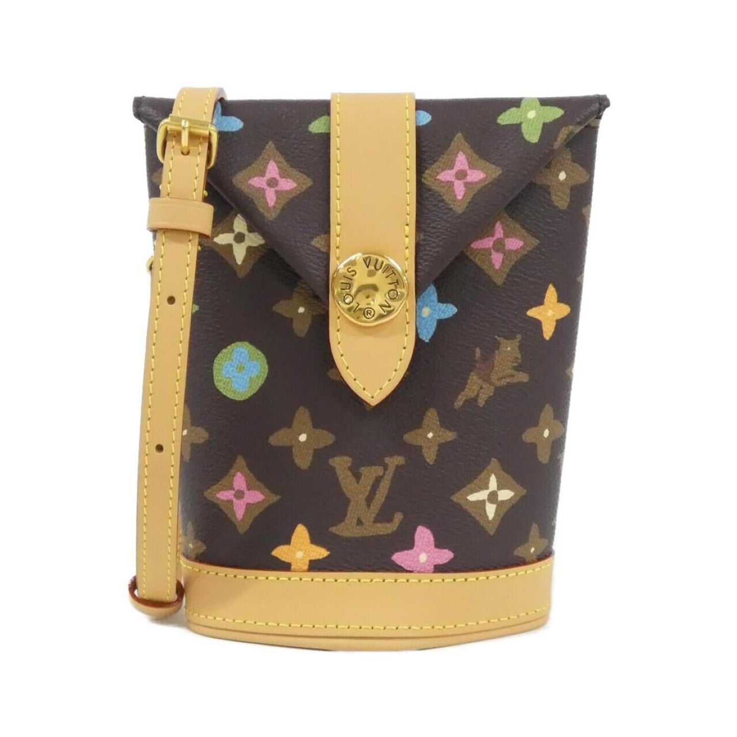 Canvas Louis Vuitton Pouch Coated