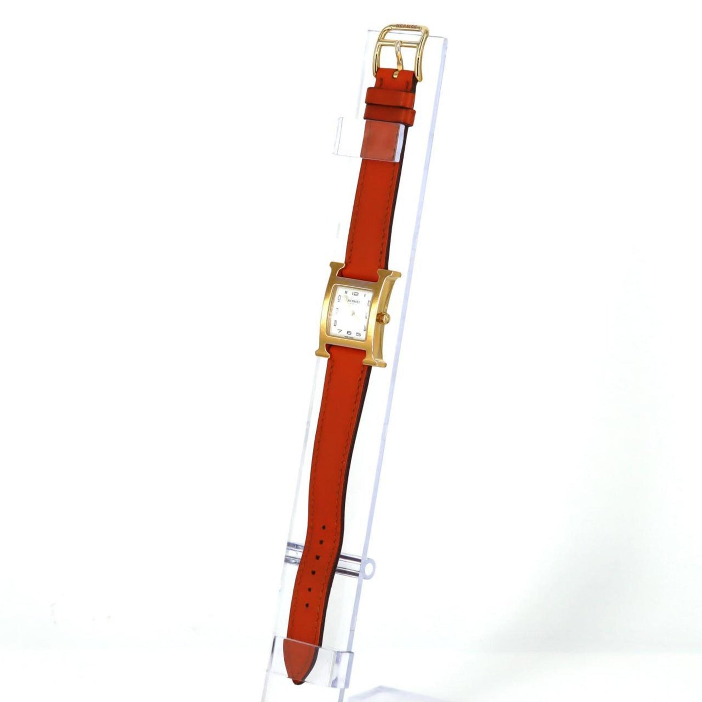 Herms H Watch Gp Hh1.201 Quartz Wristwatch