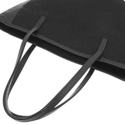 Mcm Phenomenon+Mcm Canvas/Leather Black Tote Bag 0382Mcm