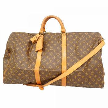Louis Vuitton Monogram Keepall Bandouliere 60 Boston Bag M41412 Brown
