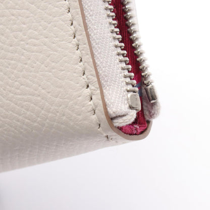 Hermes Herms Azap Compact Silkin Round Wallet