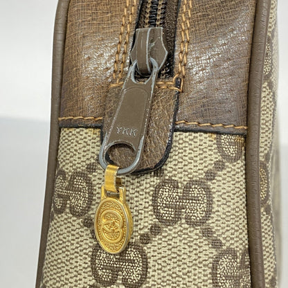 Gucci Gg Supreme Sherry Line Clutch Bag 63 01 012 Brown