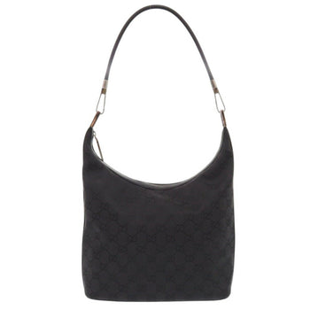 Gucci 01234 203419 Gg Canvas Black Shoulder Bag 0639Gucci