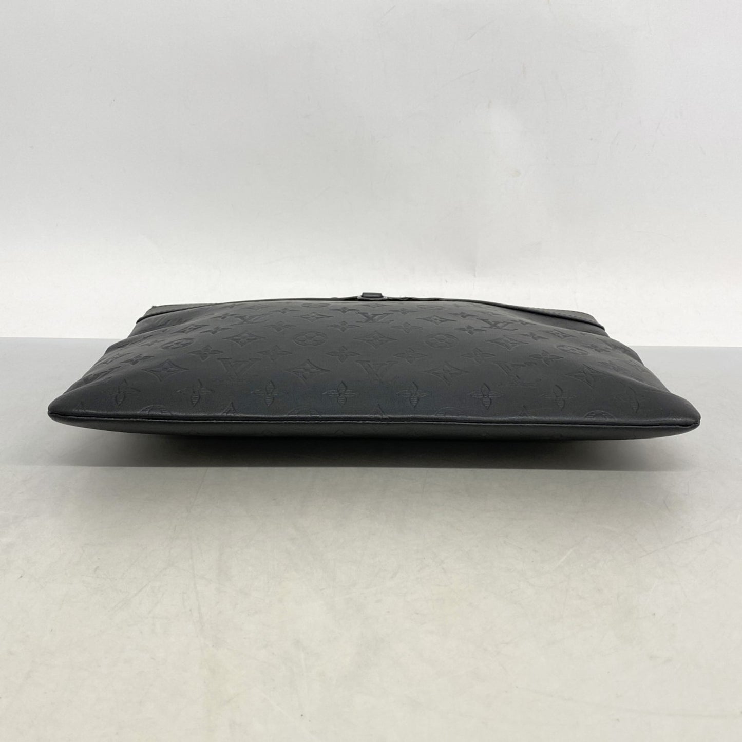 Louis Vuitton Monogram Shadow Pochette Discovery Clutch Bag M62903 Black